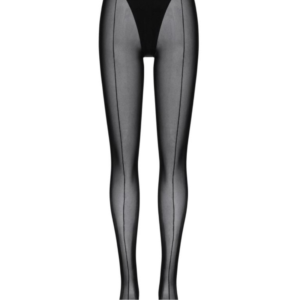 Mugler H&M 30 Denier Tights with Seams